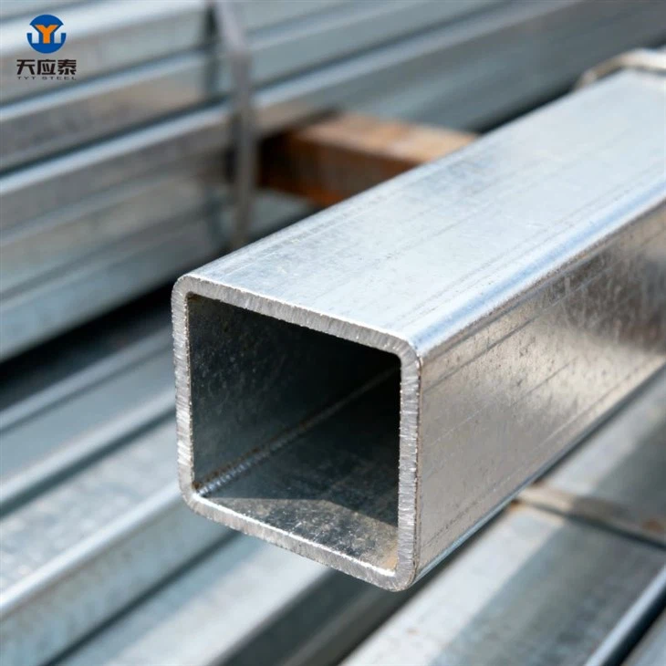 Tubo de aço 80X80 galvanizado para material de construção em Tianjin