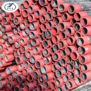 Construção usada tubo de cerca galvanizado com extremidade e tampa roscadas