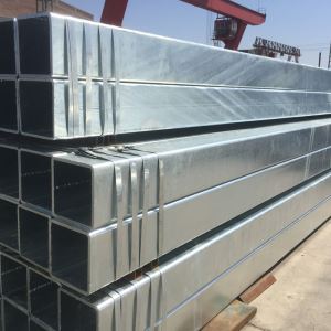 Tubo quadrado de aço galvanizado mergulhado quente da máquina / tubulação de aço retangular / seção oca