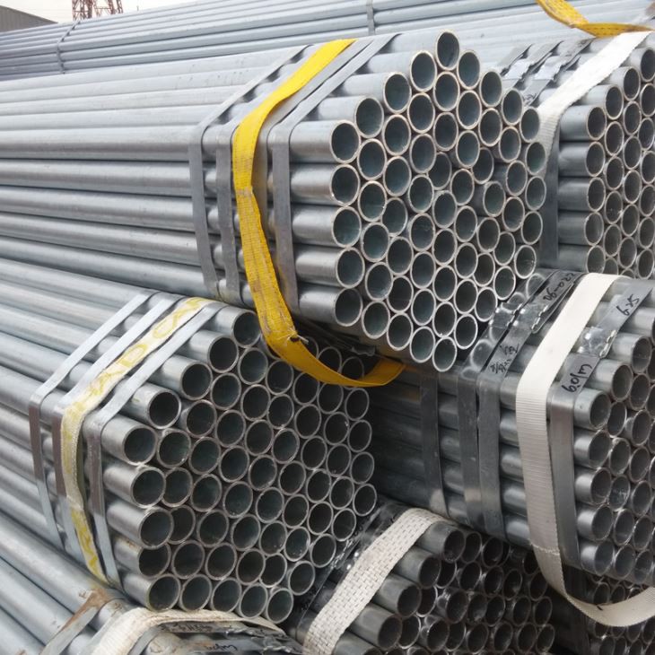 Zinco Revestido 200-500g/sqm Hot Dip Gi Lista Galvanizada Erw Ms Preço do tubo de aço de água por medidor