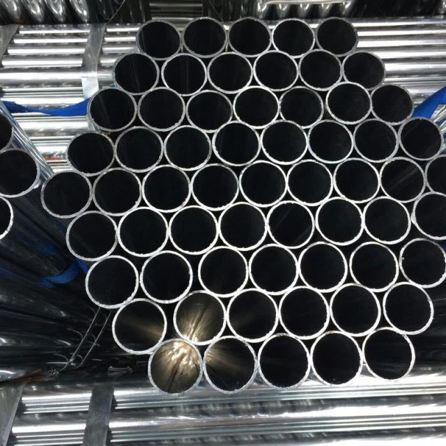 Tubo de aço redondo pré-galvanizado de material de andaime