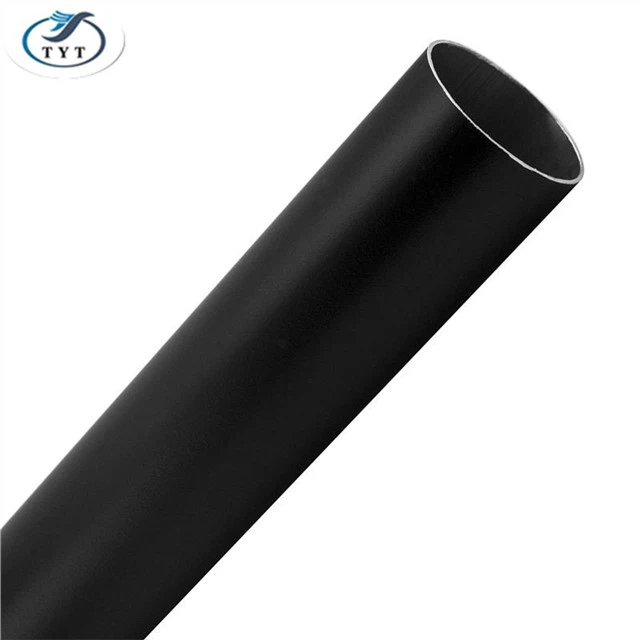 Tubo de aço macio preto