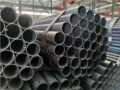 Material de construção tubo de aço carbono ERW seção oca galvanizado/soldado/preto/sem costura/tubo redondo inoxidável/tubo para andaimes