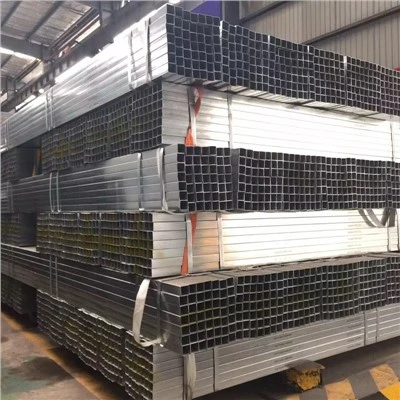 Tubo Quadrado GI Pré-Galvanizado 40g/m2 Revestimento de Zinco